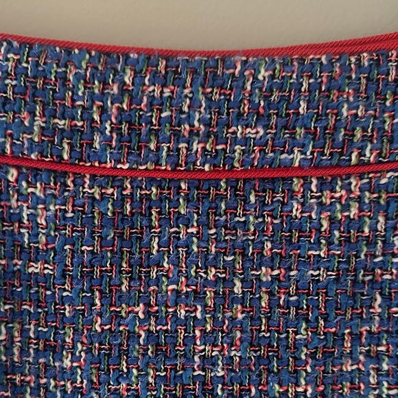 J Crew Womens Fluted Skirt in Blue Autumn Tweed Sz 6 Preppy Classic Chic Office - Picture 5 of 11
